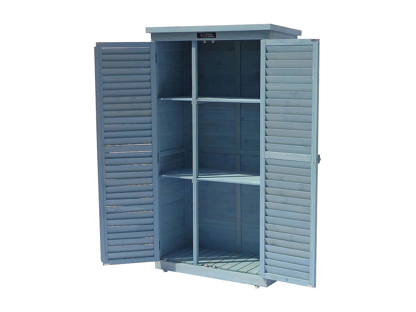 Armadio da giardino "Space" - 87 x 46,5 x 160 cm - Blu cielo