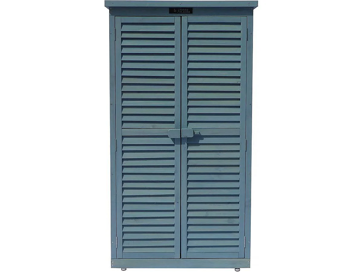 Armoire de jardin "Space" - 87 x 46.5 x 160 cm - Bleu ciel