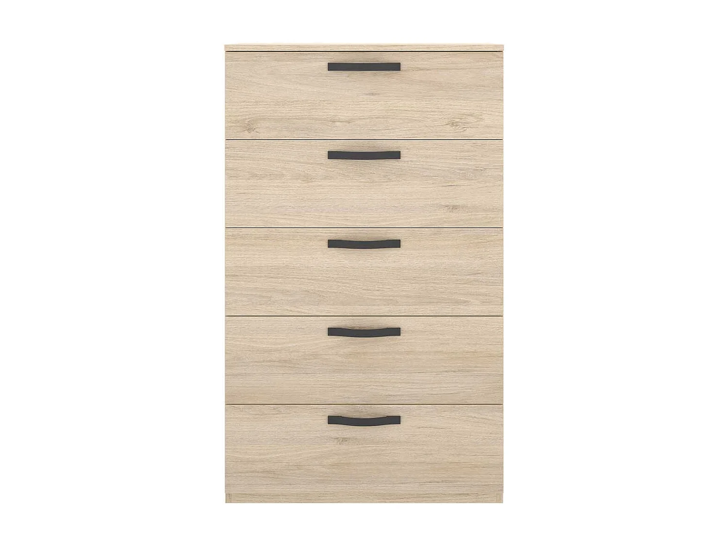 Cómoda Vasa 5 cajones natural 117,1x70,2x44,7 cm