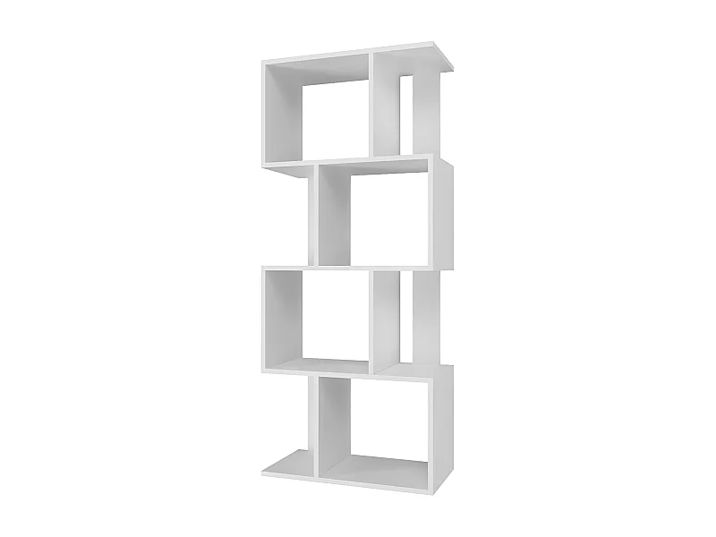 GILDA - Librería modular de estilo moderno - Dimensiones 59,5x30x140 cm - Mueble separador de ambientes