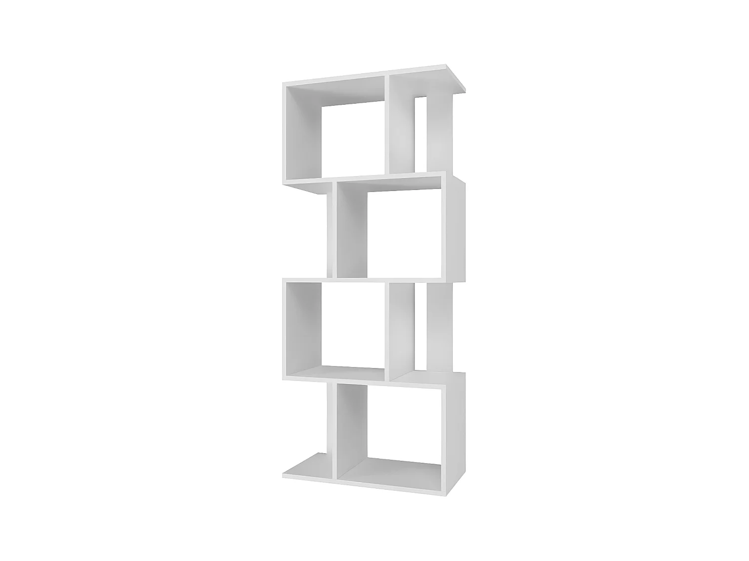 GILDA - Bibliothèque modulable style moderne - Dimensions 59.5x30x140 cm - Meuble séparateur de pièce