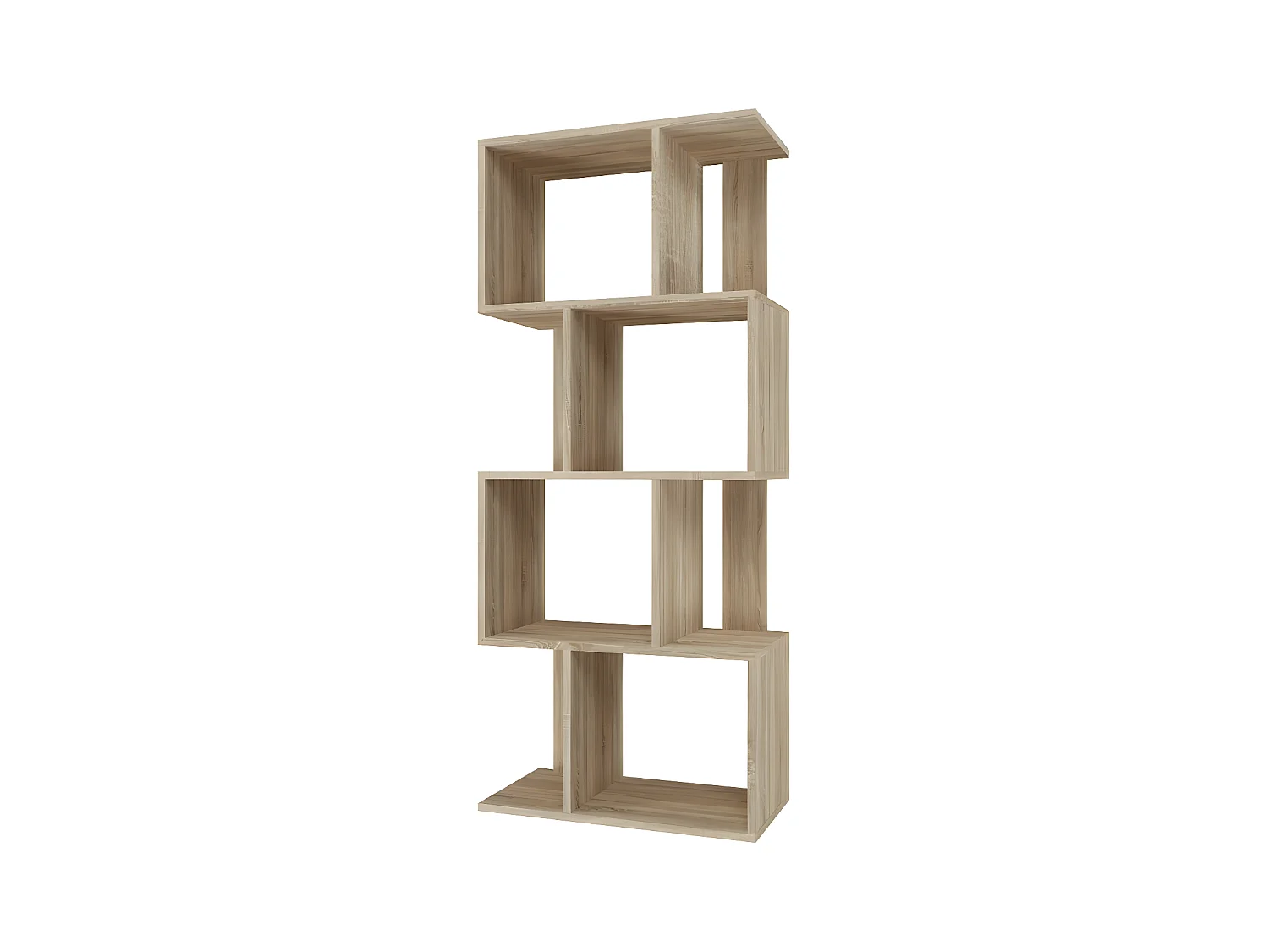 GILDA - Bibliothèque modulable style moderne - Dimensions 59.5x30x140 cm - Meuble séparateur de pièce