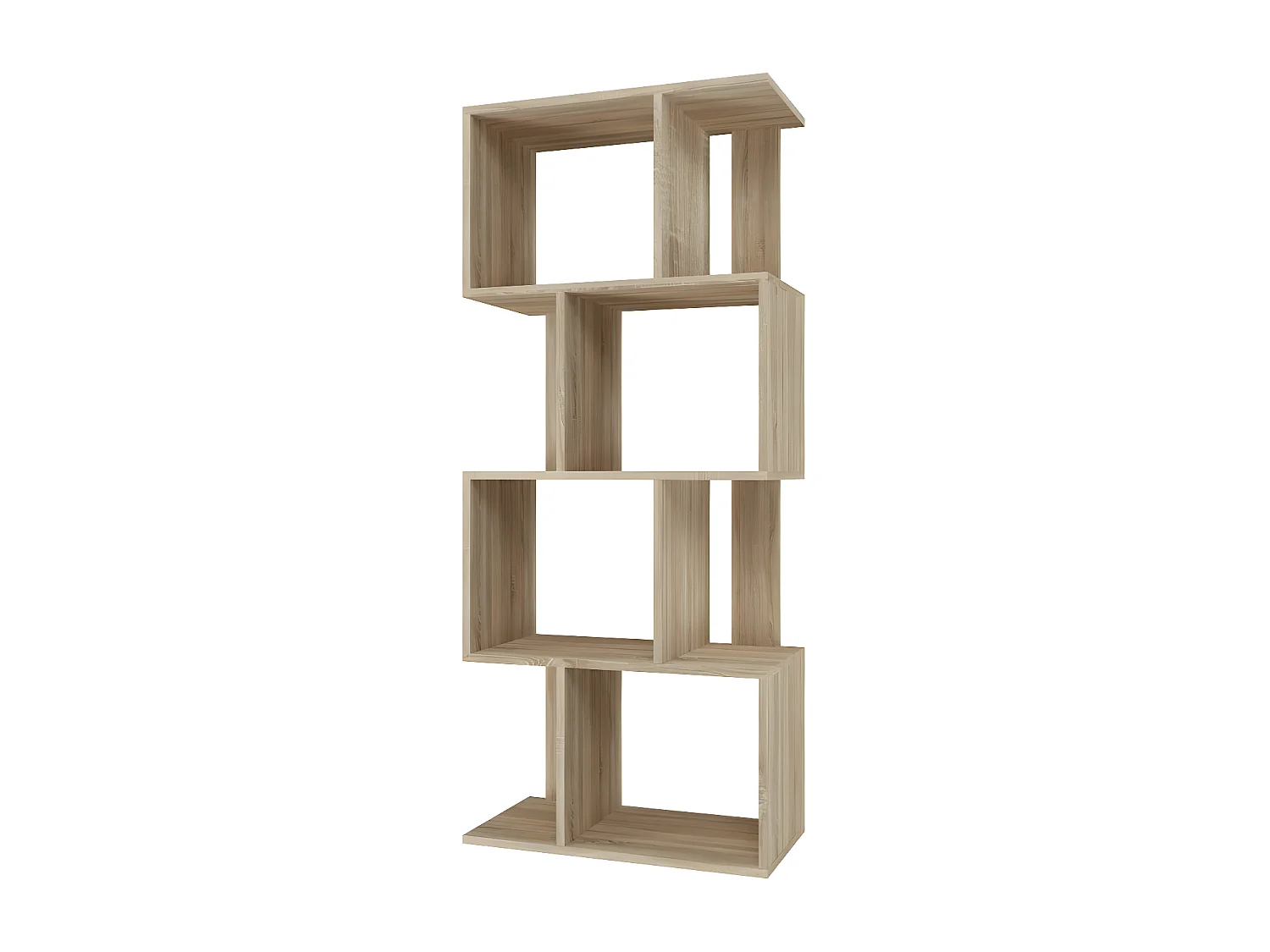 GILDA - Librería modular de estilo moderno - Dimensiones 59,5x30x140 cm - Mueble separador de ambientes