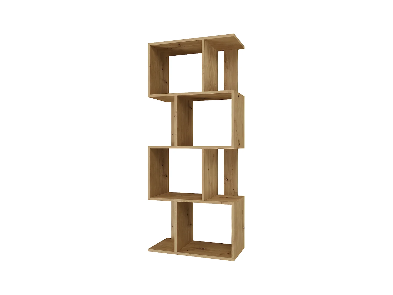 GILDA - Bibliothèque modulable style moderne - Dimensions 59.5x30x140 cm - Meuble séparateur de pièce