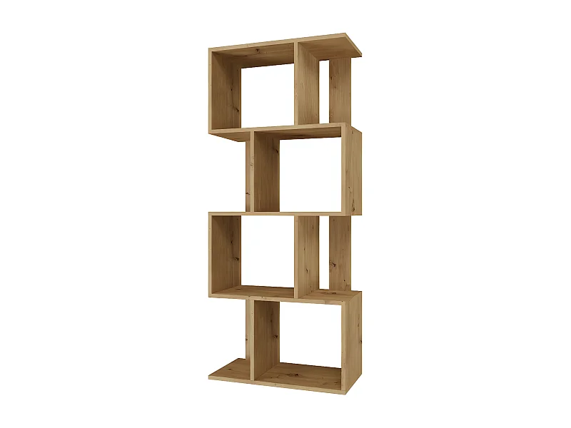 GILDA - Librería modular de estilo moderno - Dimensiones 59,5x30x140 cm - Mueble separador de ambientes