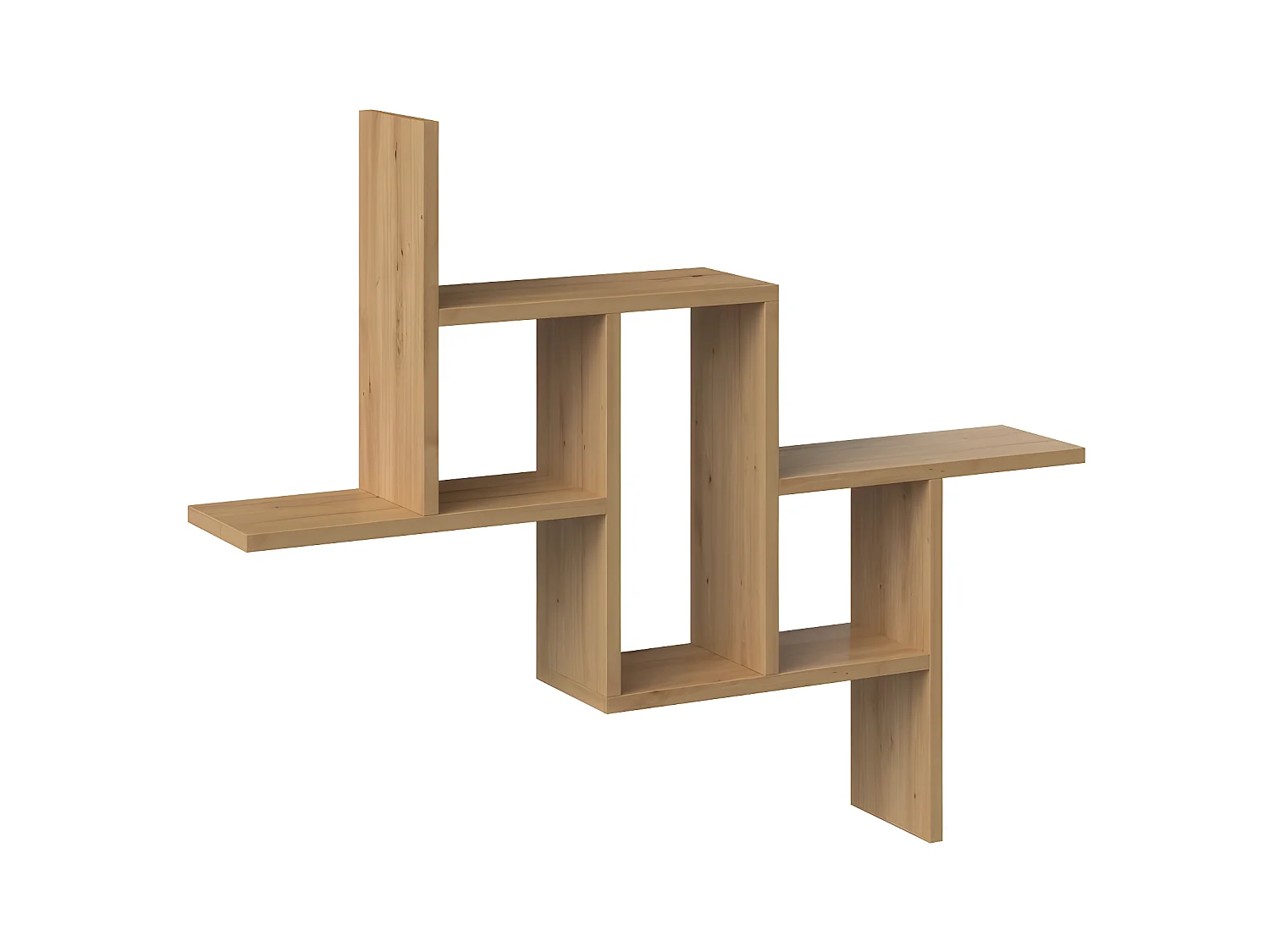 HILLY - Estante de pared moderno - Dimensiones: 85x15x73,5 cm - Unidad de almacenamiento de pared