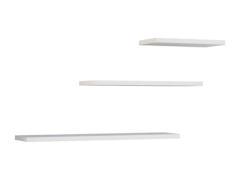 NOBI - Set di 3 mensole da parete - 60/45/30 cm - Librerie sospese