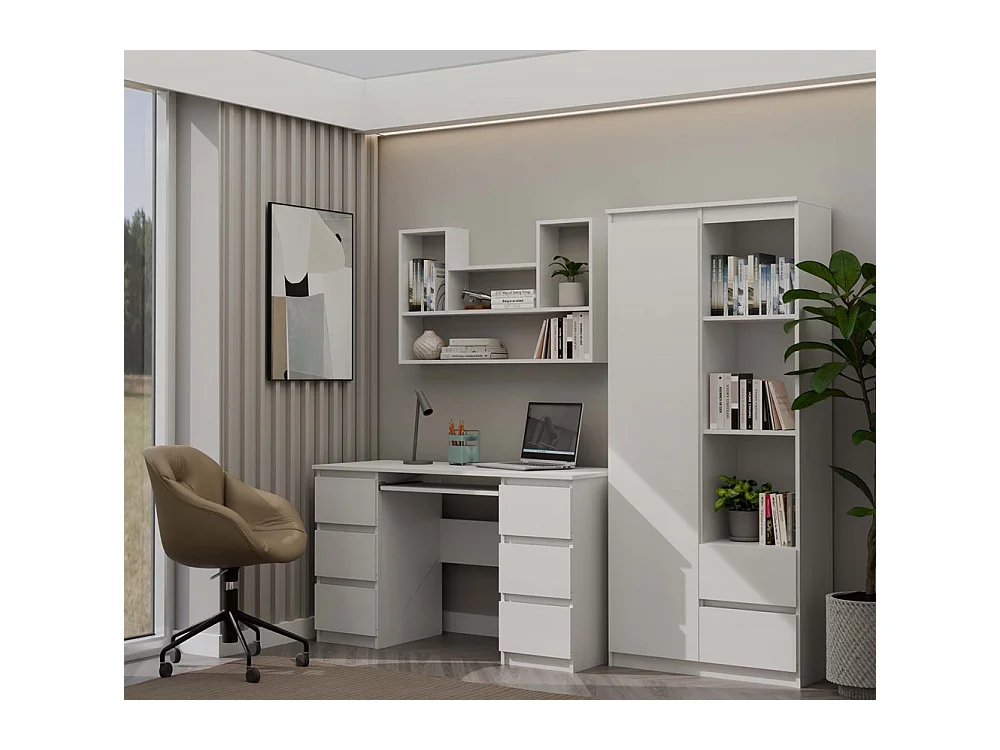 LULU - Librería colgante - Estante de pared - 100x60x16 cm - Almacenamiento de pared de salón