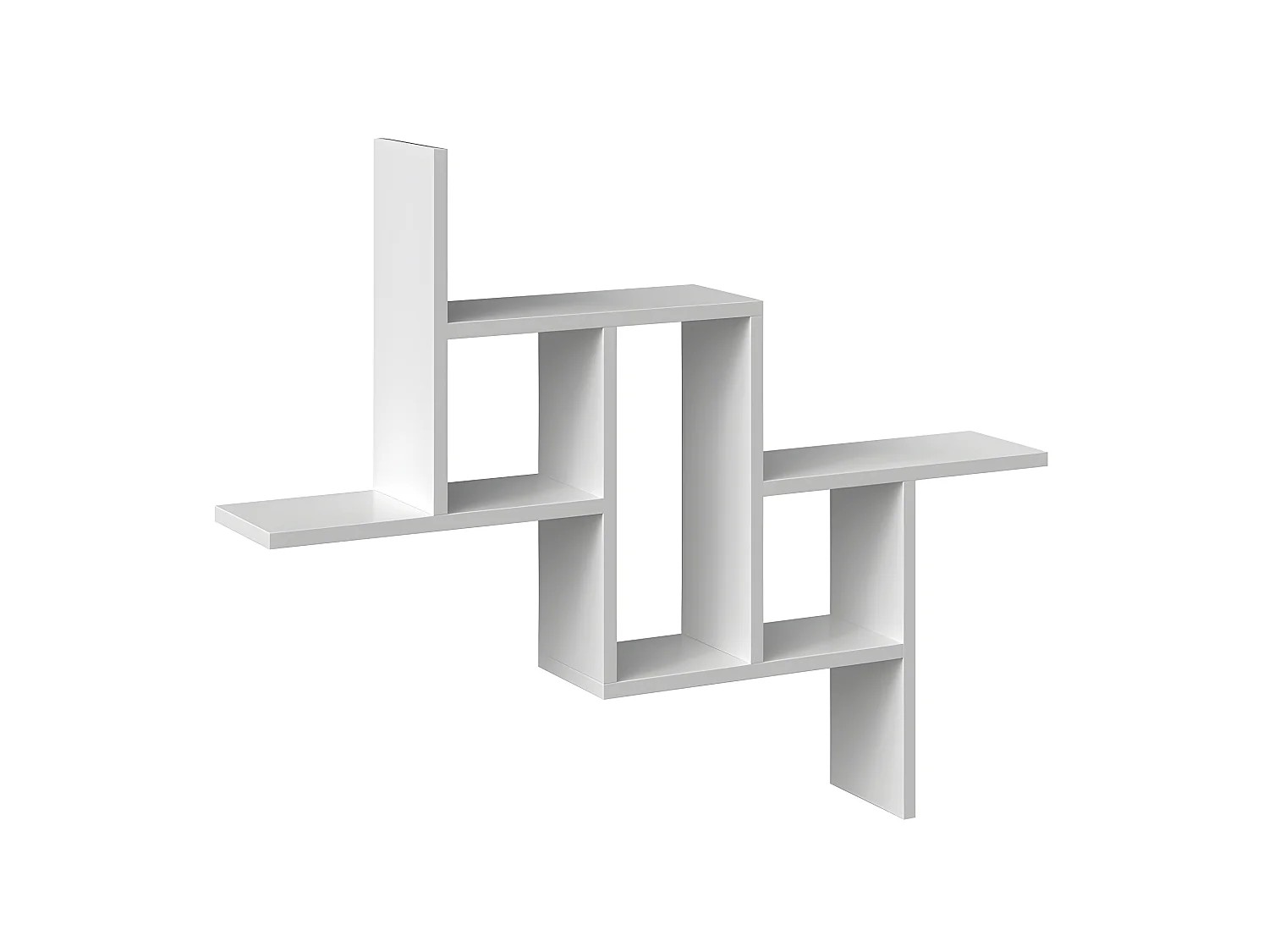 HILLY - Etagère murale moderne - Dimensions: 85x15x73.5 cm - Meuble de rangement mural