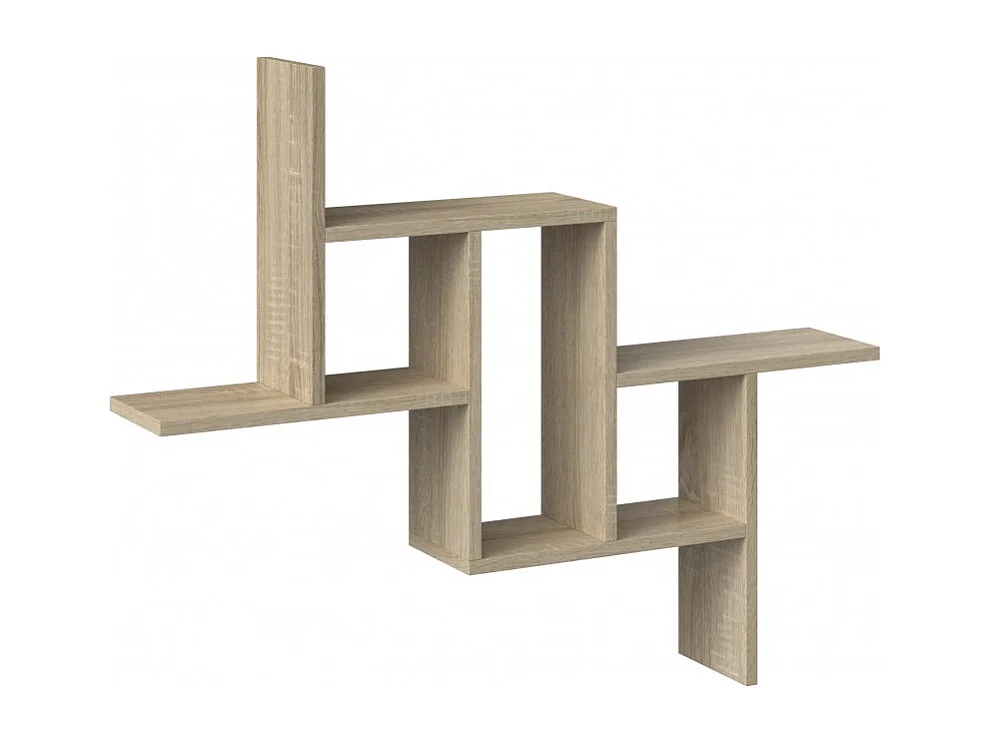 HILLY - Estante de pared moderno - Dimensiones: 85x15x73,5 cm - Unidad de almacenamiento de pared