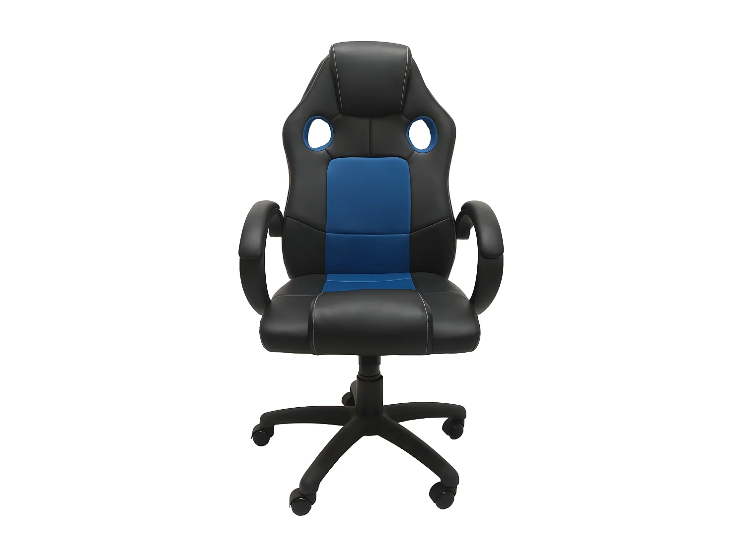 ENSI -  Fauteuil de bureau pivotant - Dossier inclinable - Hauteur réglable - PU + tissu