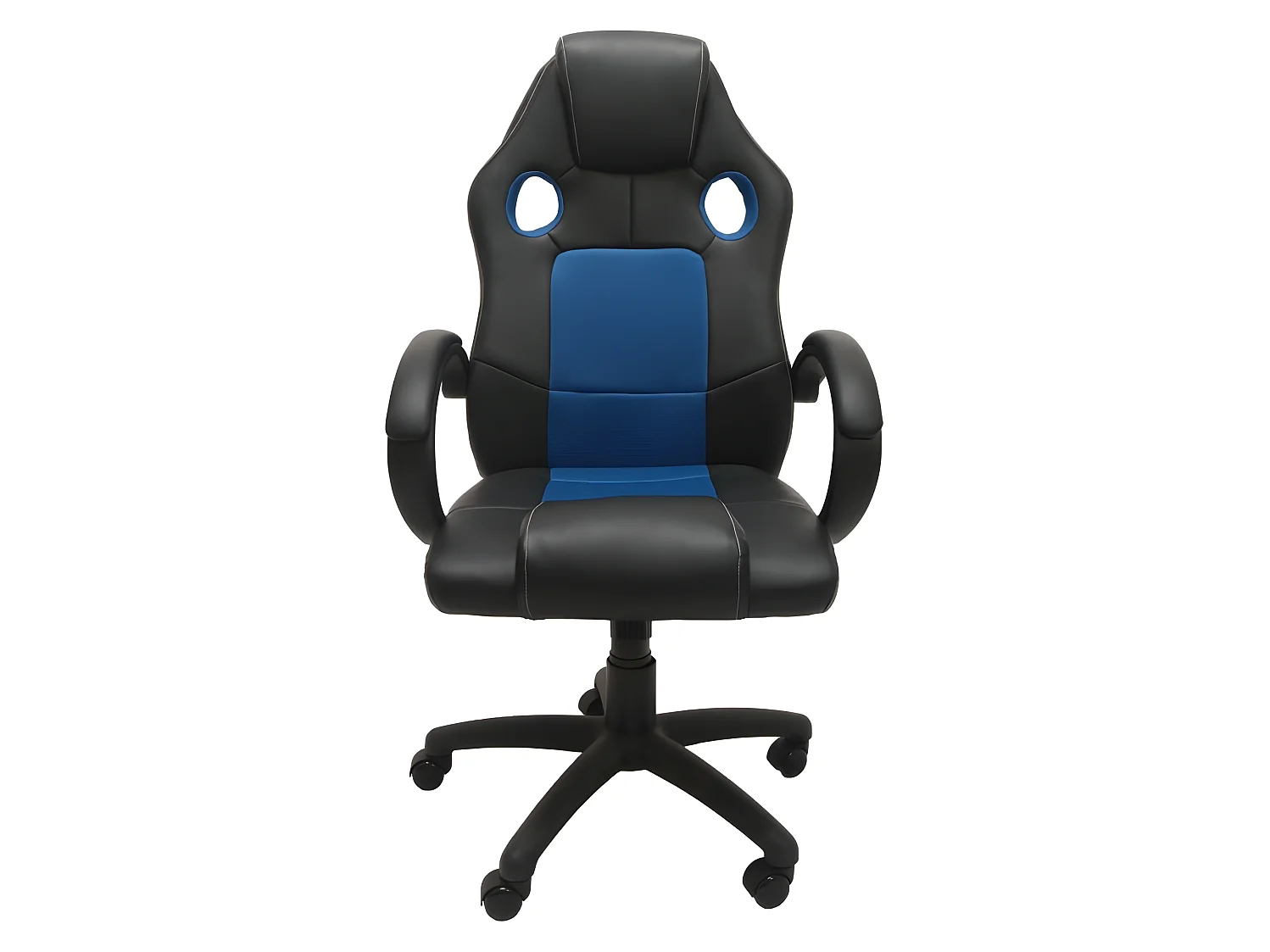 ENSI -  Fauteuil de bureau pivotant - Dossier inclinable - Hauteur réglable - PU + tissu