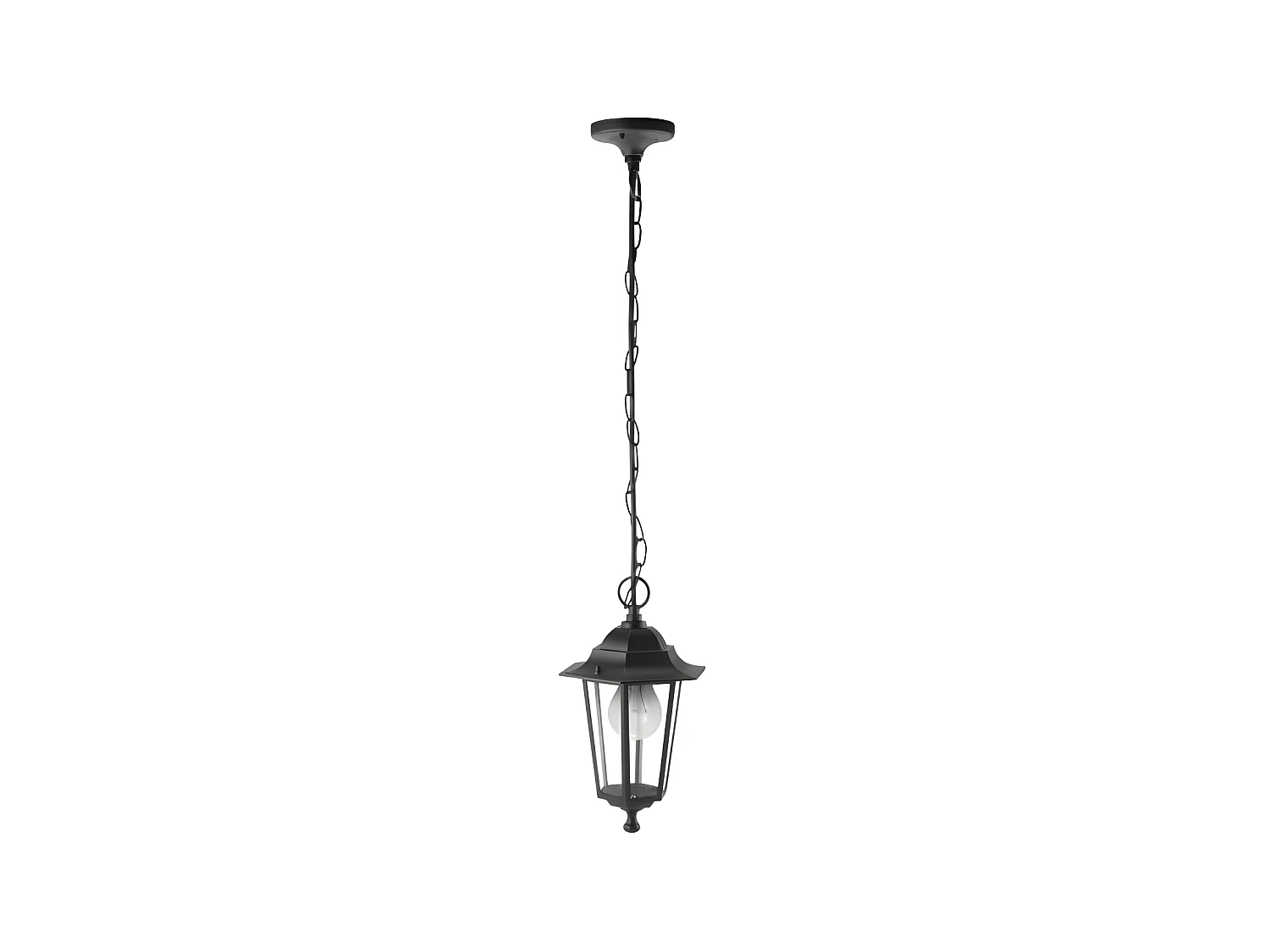 Plafonnier extérieur en aluminium noir AURIGA Modèle FABRILAMP