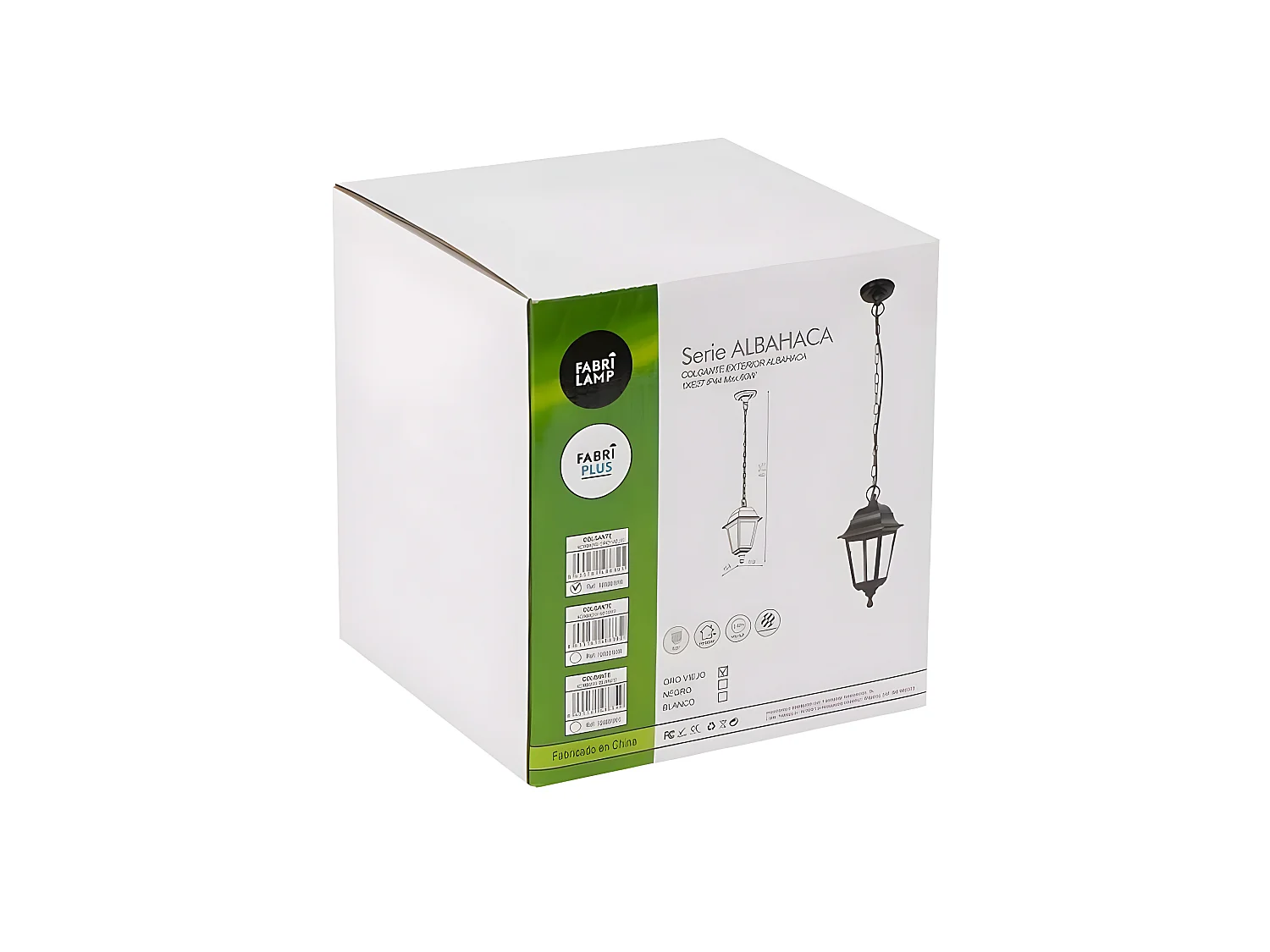 Plafonnier Blanc pour Extérieur de la série Albahaca avec Ip44 de FABRILAMP