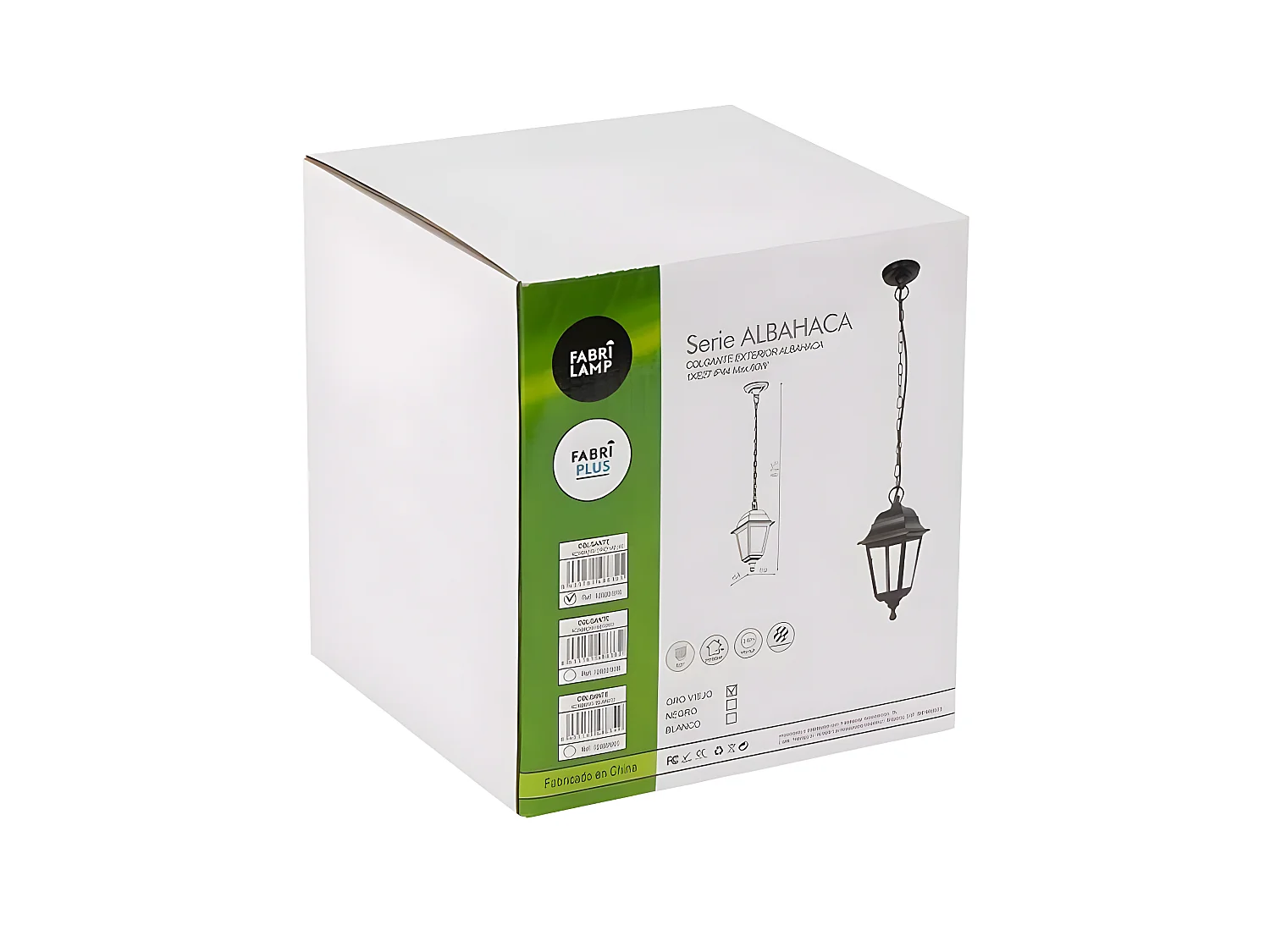 Colgante Blanco  Para Exterior De La Serie Albahaca  Con Ip44  De