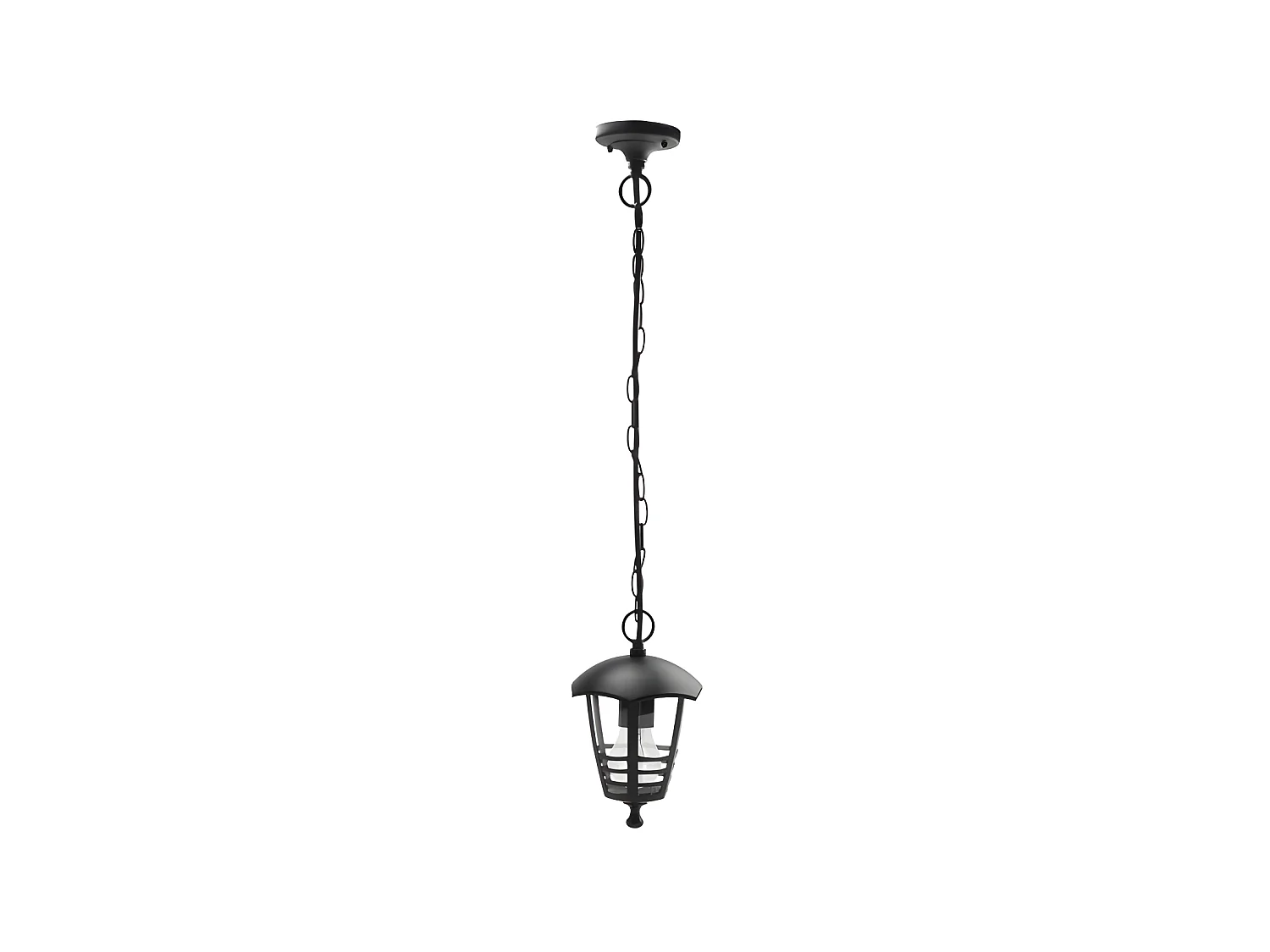 Plafonnier extérieur en aluminium noir ALNILAN FABRILAMP