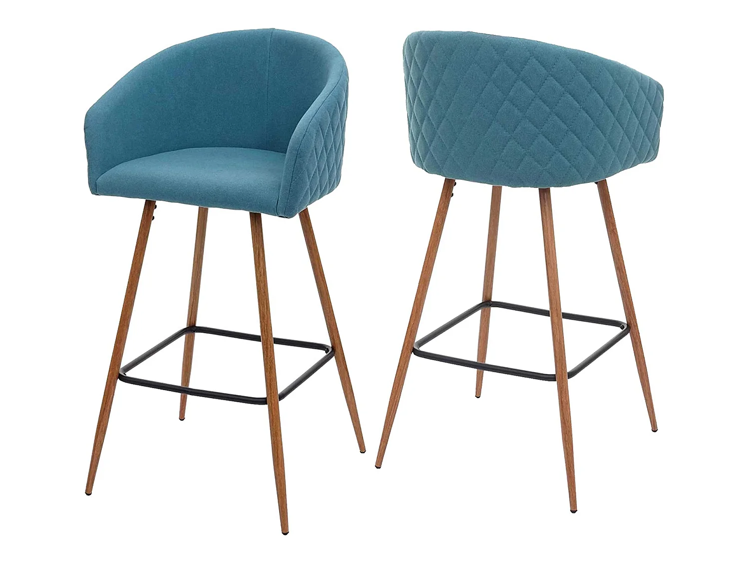 Lot de 2 tabourets tissu 54 x 50 x 100 cm TDB04070