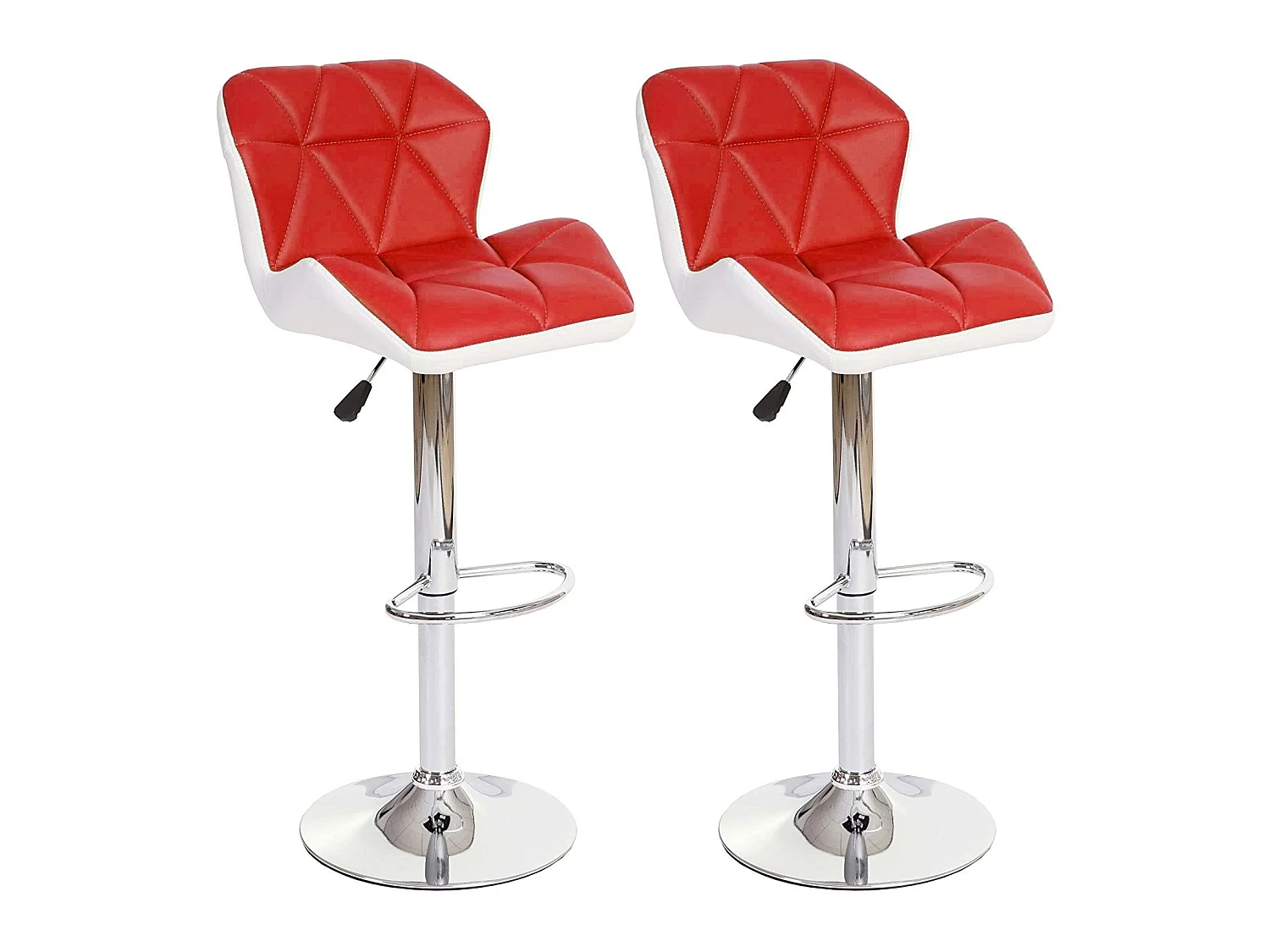 Lot de 2 tabourets blanche 45 x 50 x 107 cm TDB04024