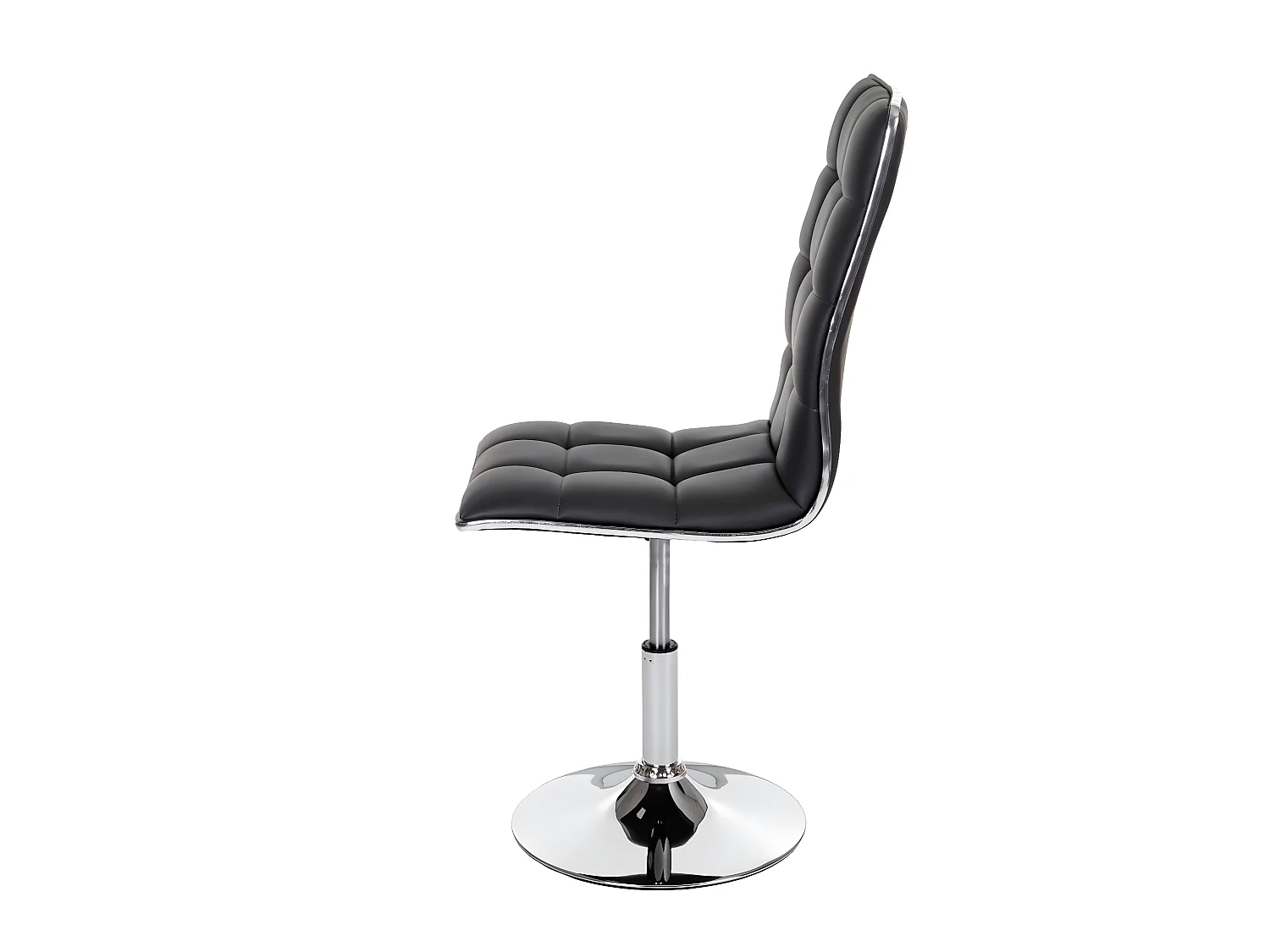 Lot de 6 chaises de salle à manger hauteur réglable en synthétique gris CDS04292