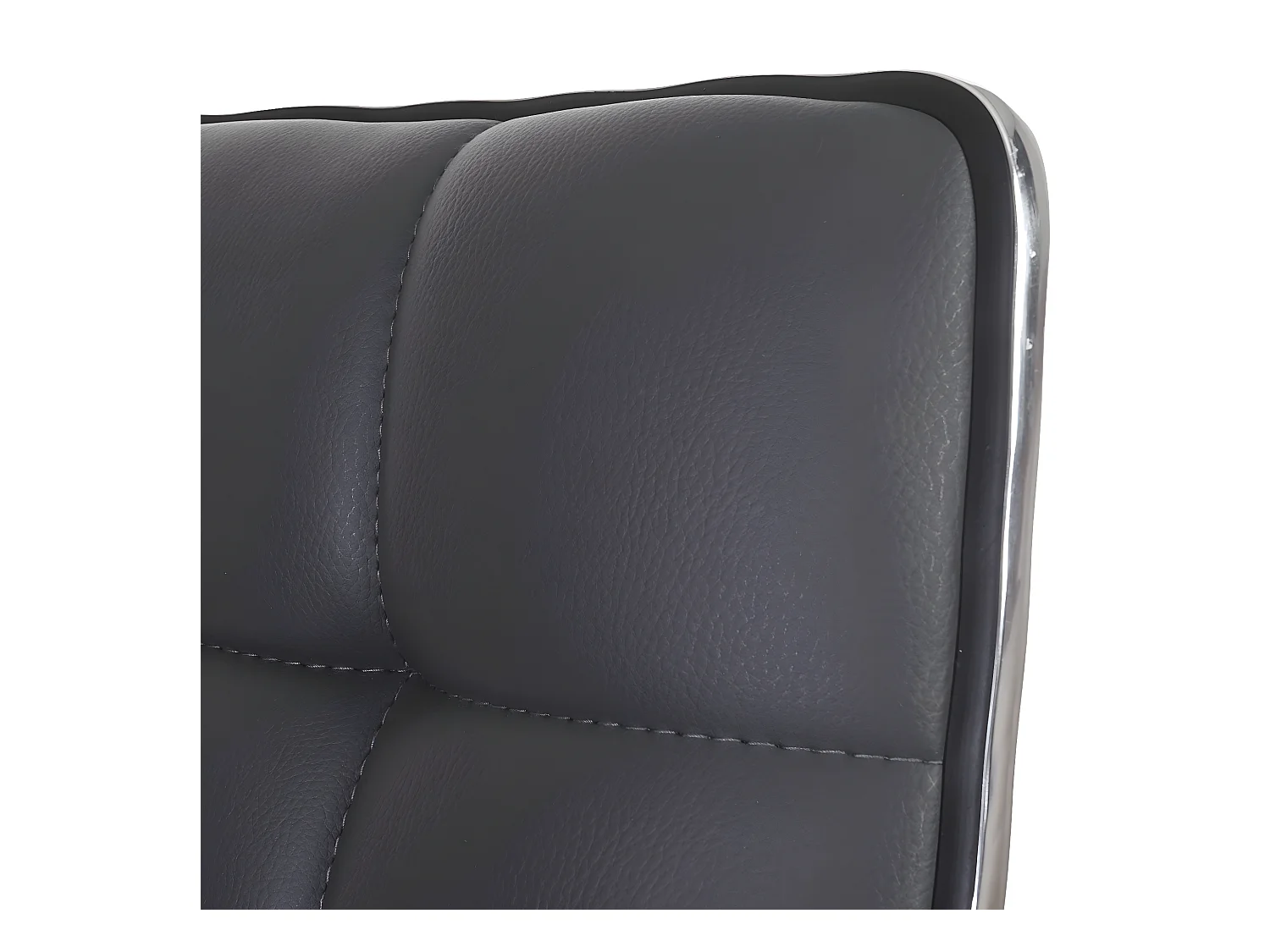 Lot de 6 chaises de salle à manger hauteur réglable en synthétique gris CDS04292