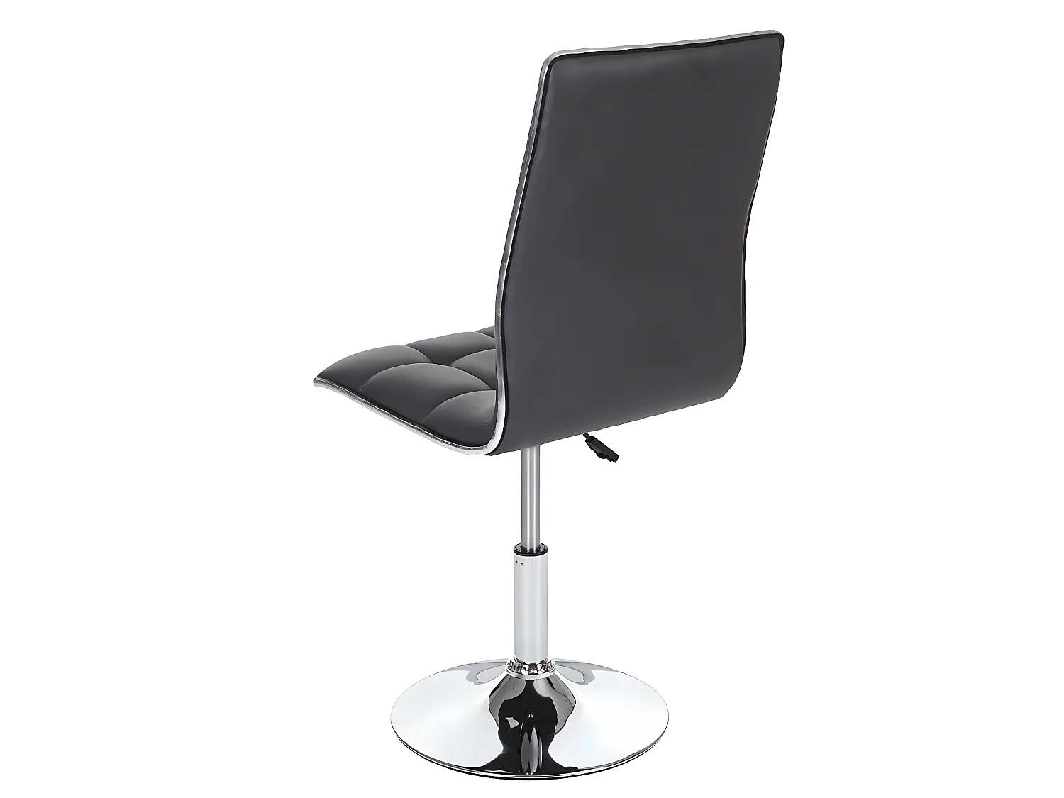 Lot de 6 chaises de salle à manger hauteur réglable en synthétique gris CDS04292