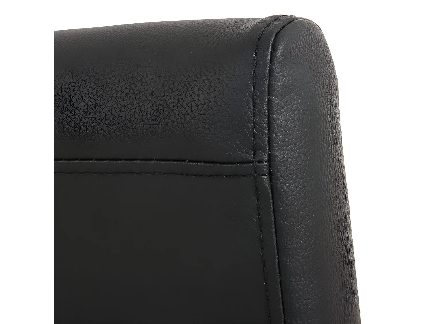 Lot de 6 chaises de salle à manger synthétique noir mat pieds clairs CDS04236