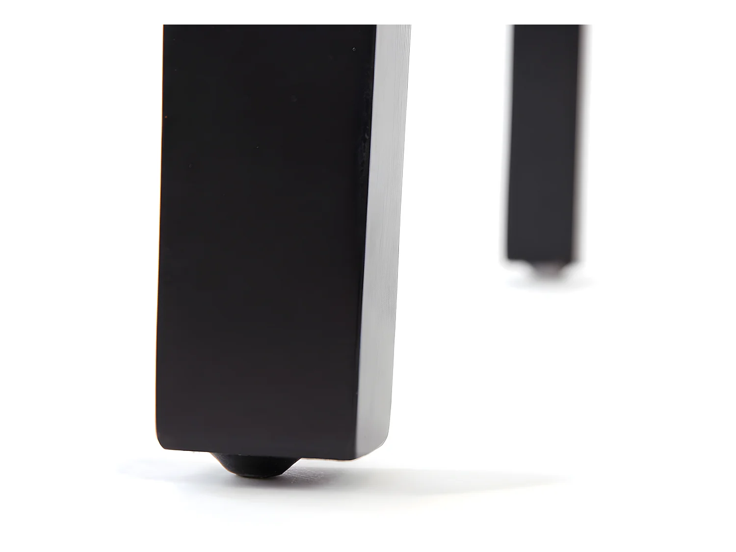 Lot de 2 chaises de salle à manger en tissu crème pieds foncés CDS04460