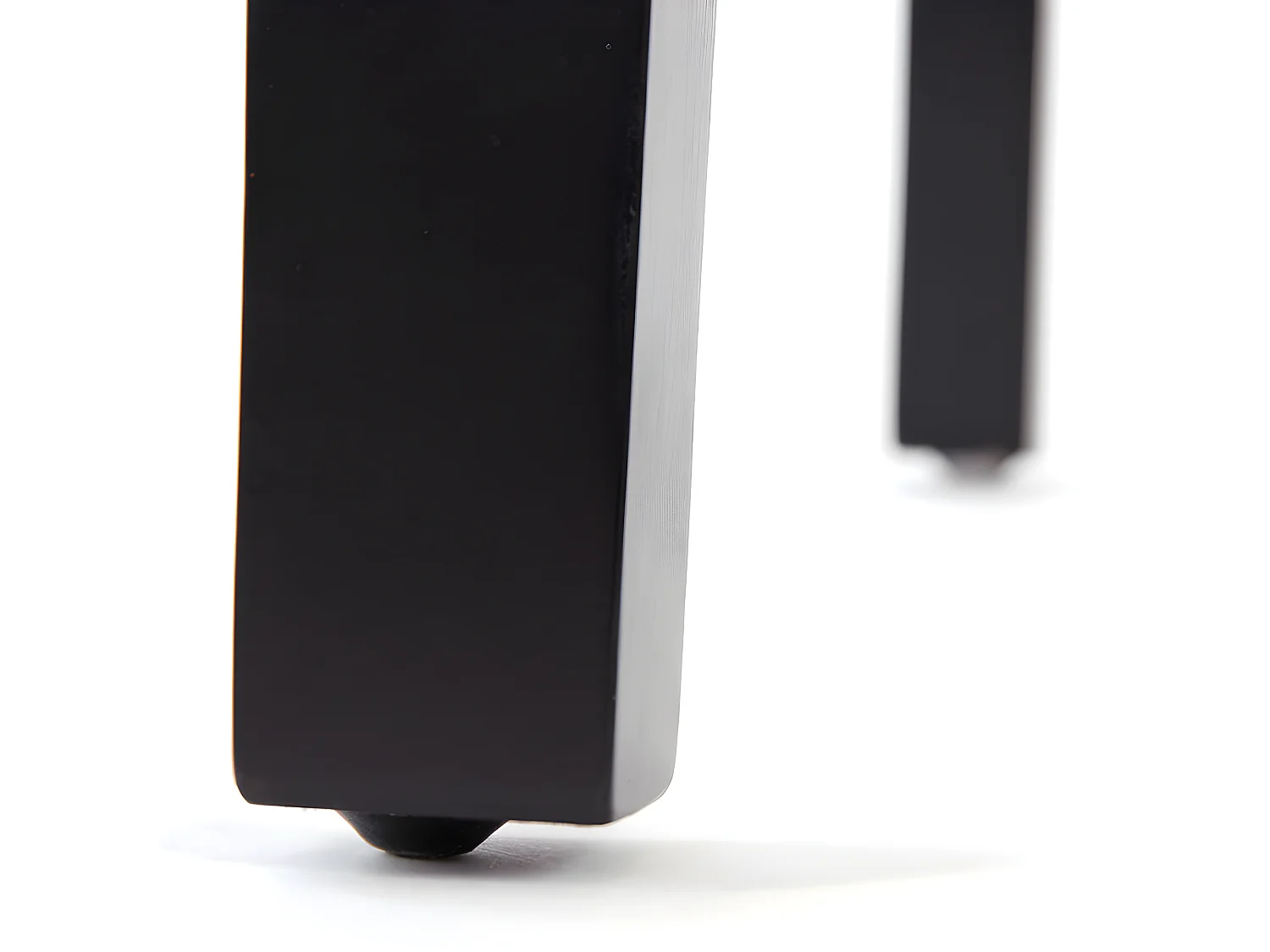 Lot de 2 chaises de salle à manger en tissu crème pieds foncés CDS04460