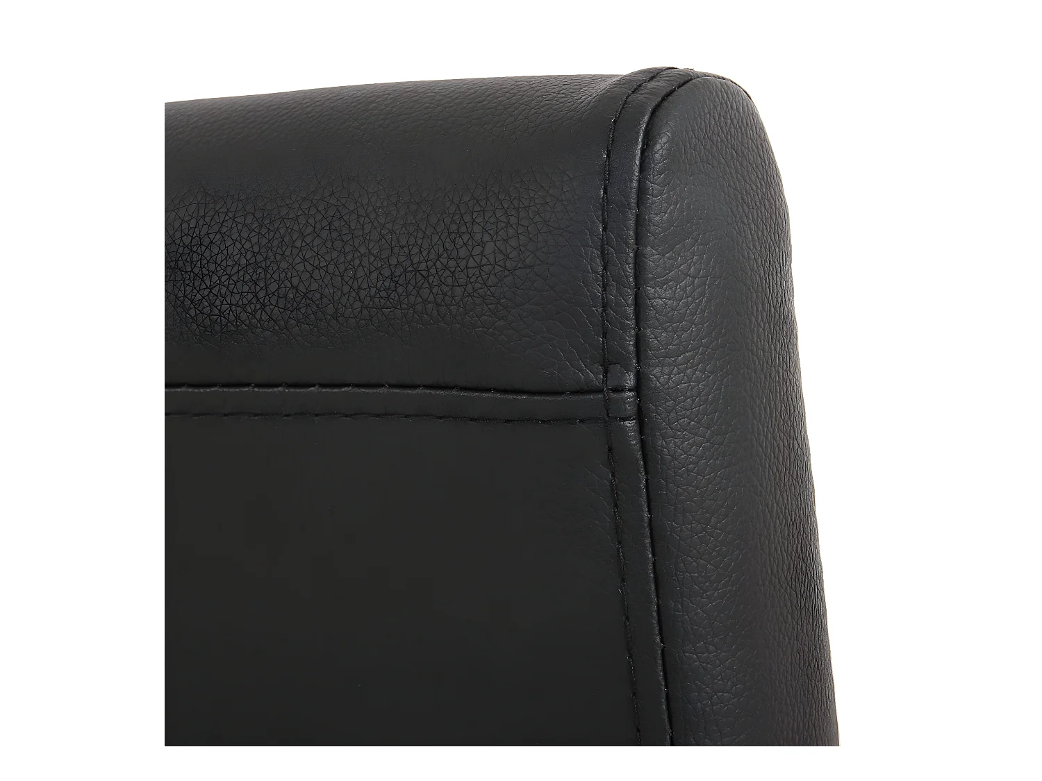 Lot de 6 chaises de salle à manger synthétique noir mat pieds foncés CDS04235