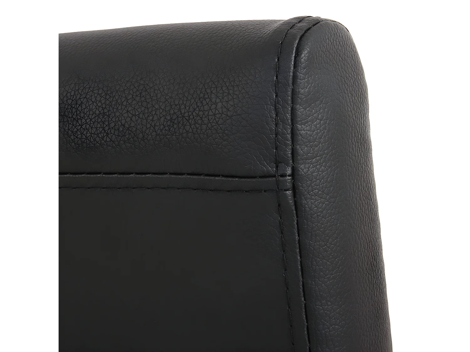 Lot de 6 chaises de salle à manger synthétique noir mat pieds foncés CDS04235