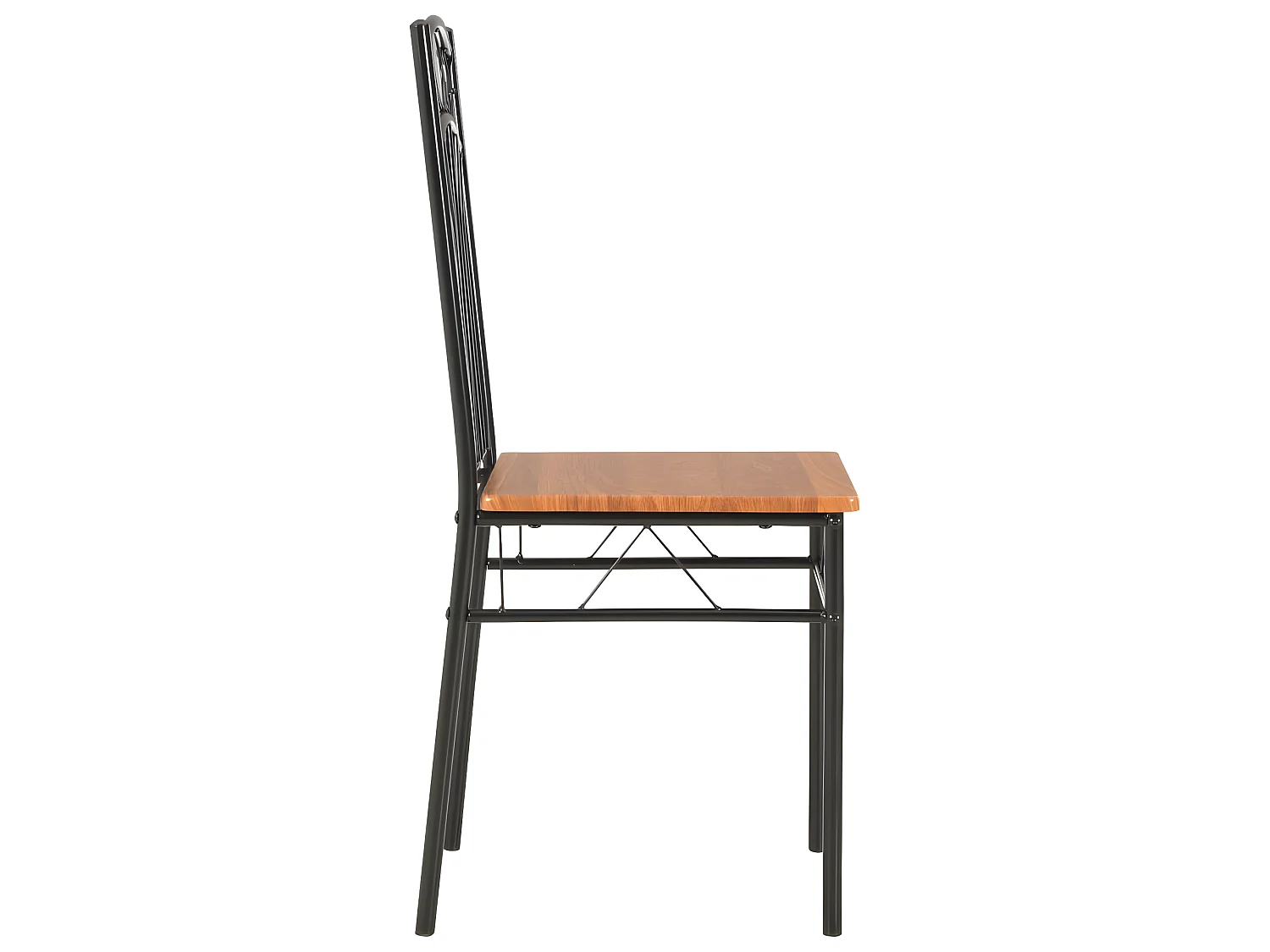 Lot de 6 chaises de salle à manger cuisine design simple et intemporel marron MDF CDS022581