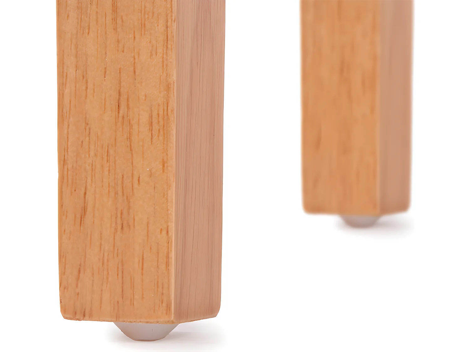 Lot de 2 chaises de salle à manger en tissu gris pieds en bois massif laqué clairs CDS04461