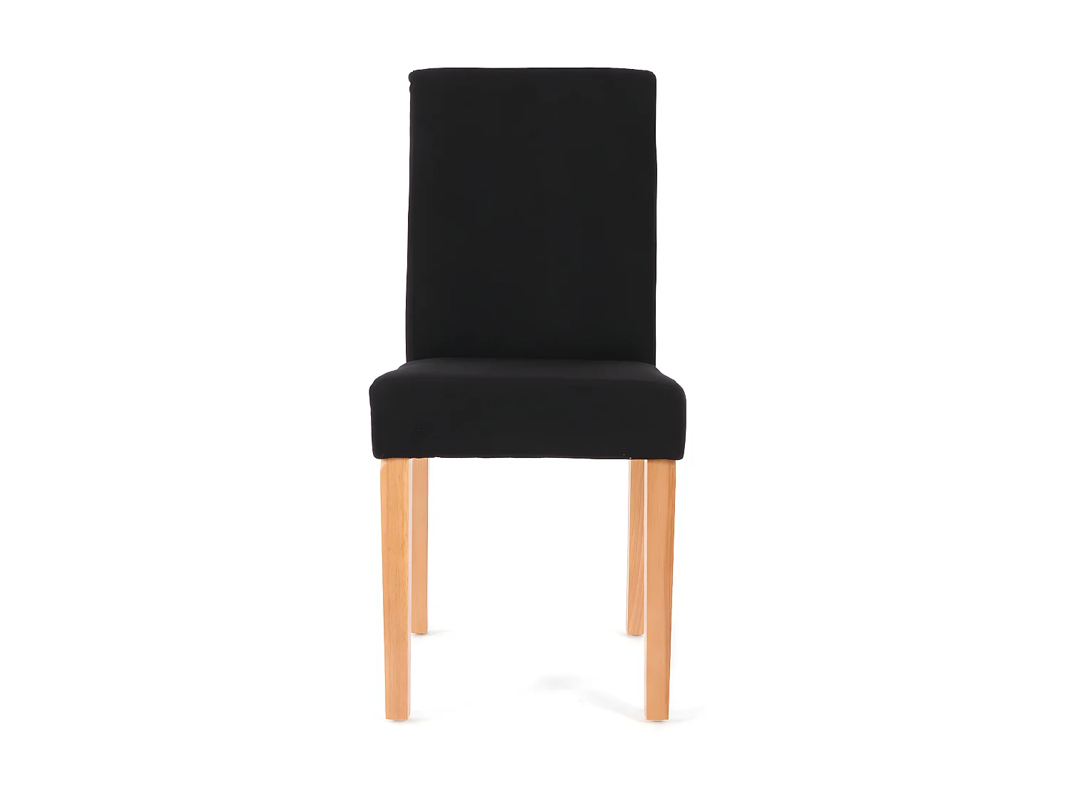 Lot de 2 chaises de salle à manger cuisine en tissu gris anthracite pieds en bois clair design moderne 04_0002082