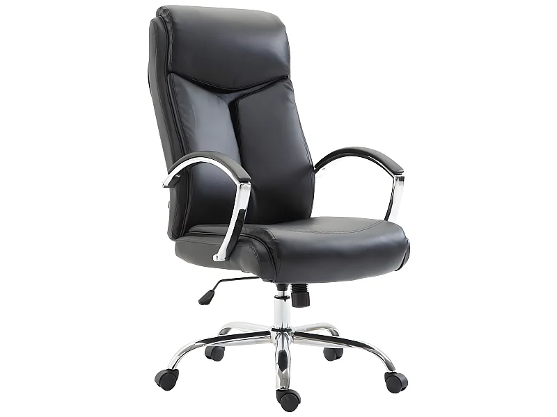 Fauteuil de bureau en noire 65 x 73 x 125 cm BUR10259