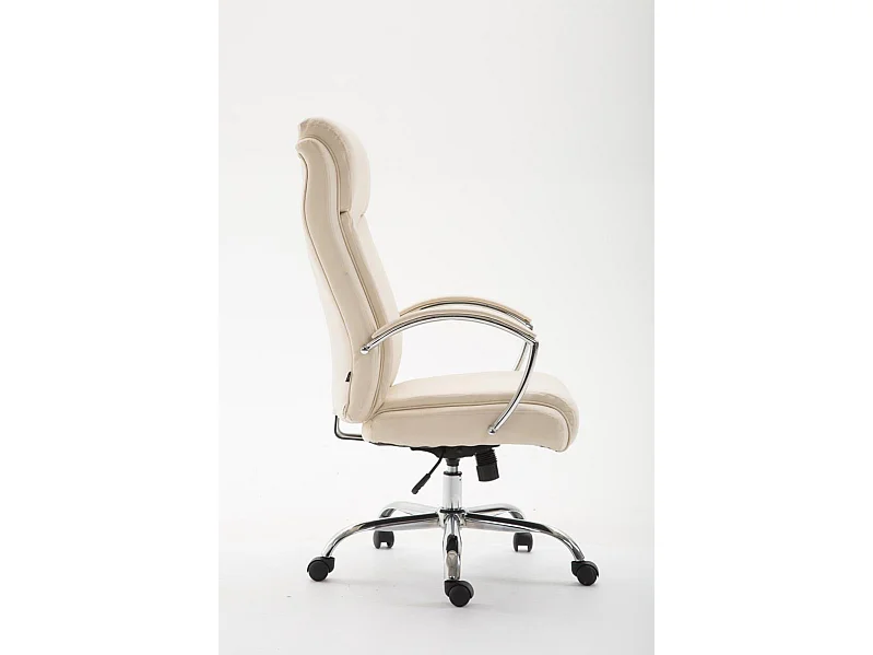 Fauteuil de bureau en crème 65 x 73 x 125 cm BUR10256
