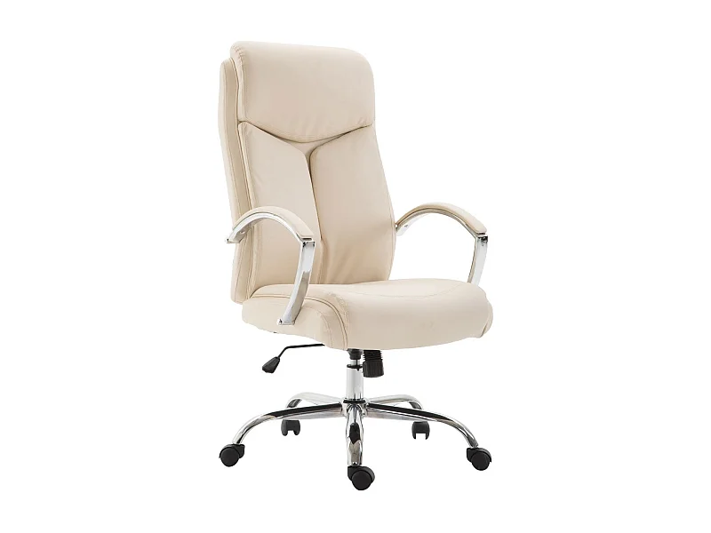 Fauteuil de bureau en crème 65 x 73 x 125 cm BUR10256