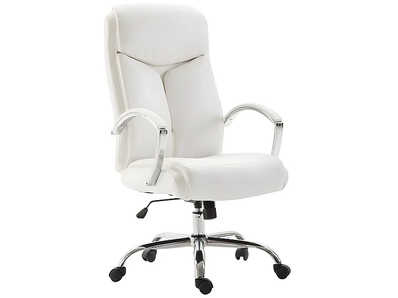 Fauteuil de bureau en blanche 65 x 73 x 125 cm BUR10260