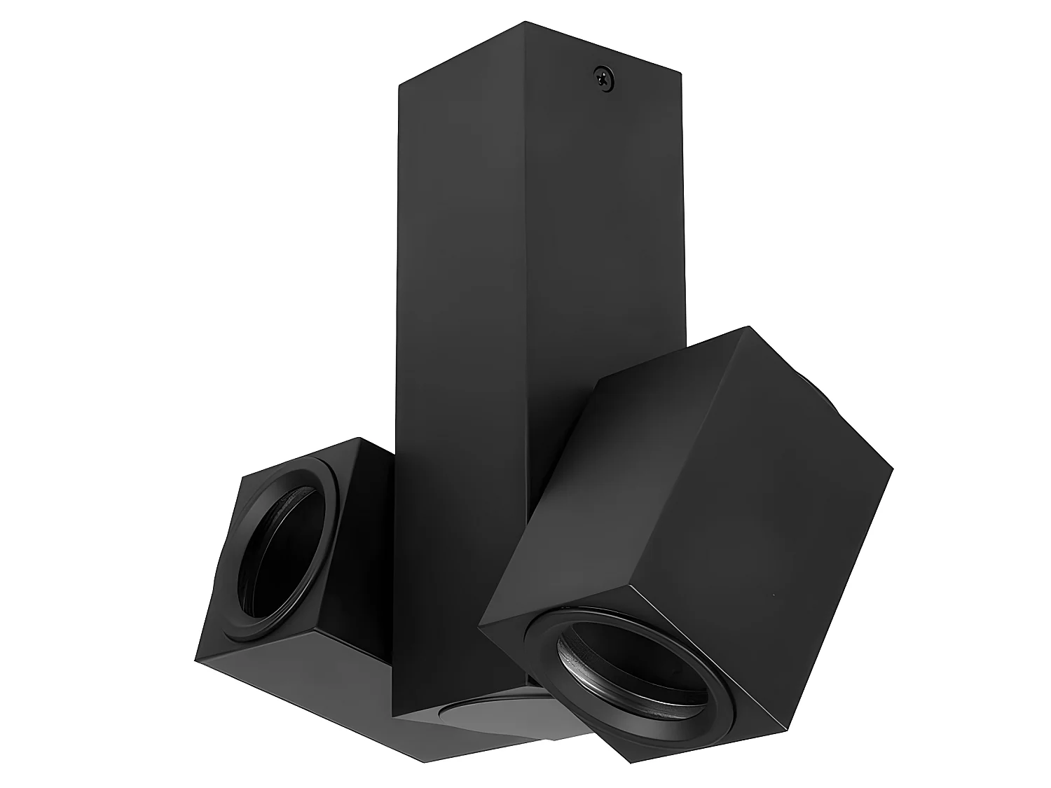 Foco di 2 luci in nero modello Nerja orientabile FABRILAMP