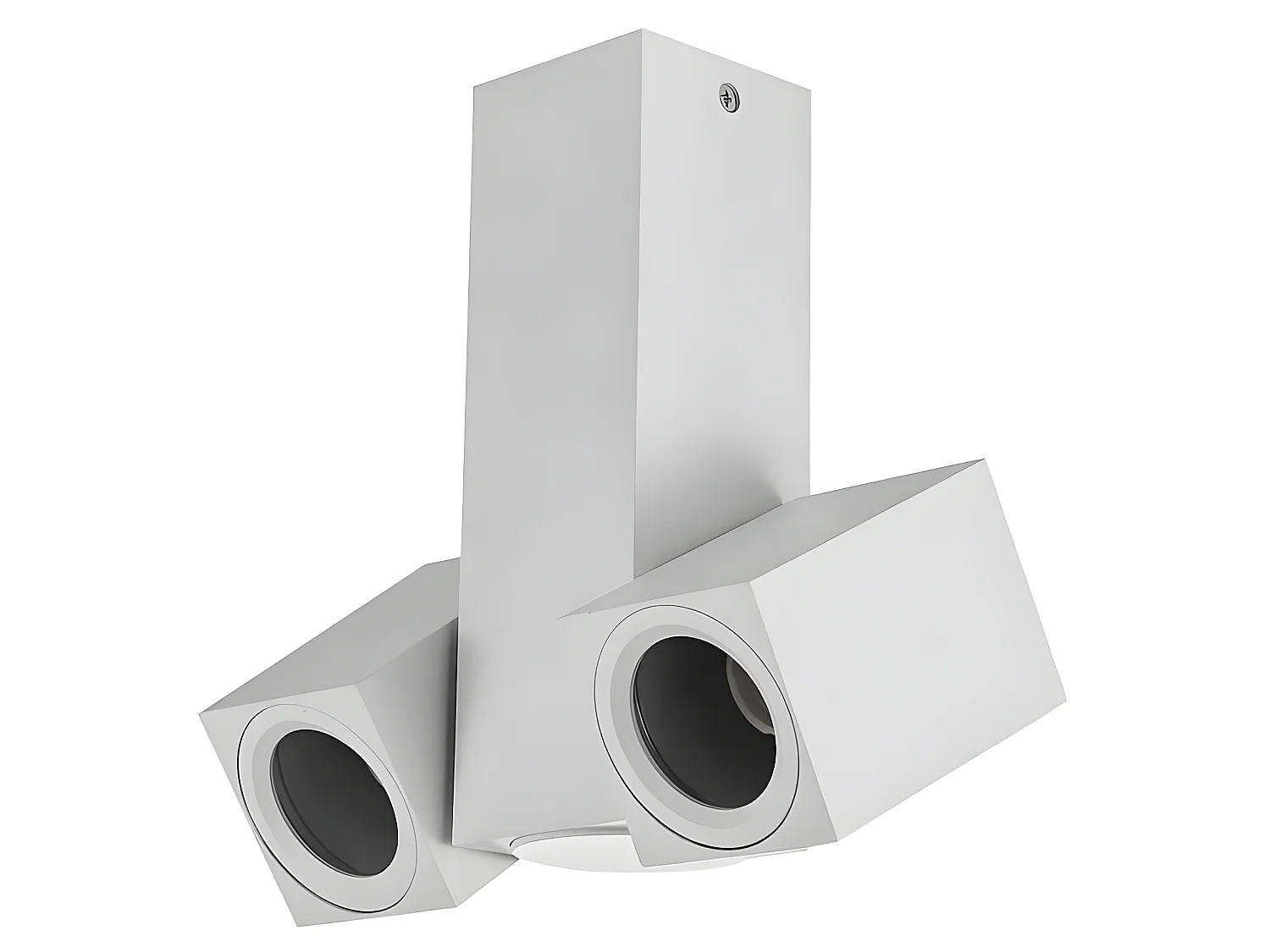 Foco moderne de la série Nerja Double éclairage blanc FABRLIAMP