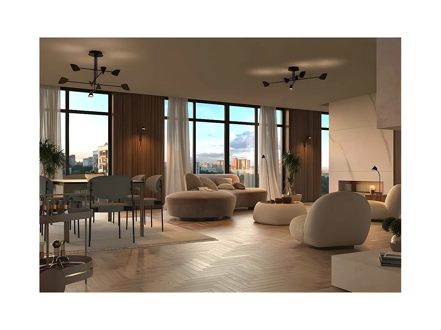 Nouveau bureau CAPPUCCINA blanc led 8.5w MANTRA