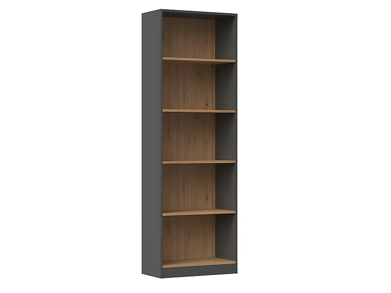 FLORENCE - Libreria a 5 ripiani - Dimensioni 182x80x30 cm - Libreria contenitore