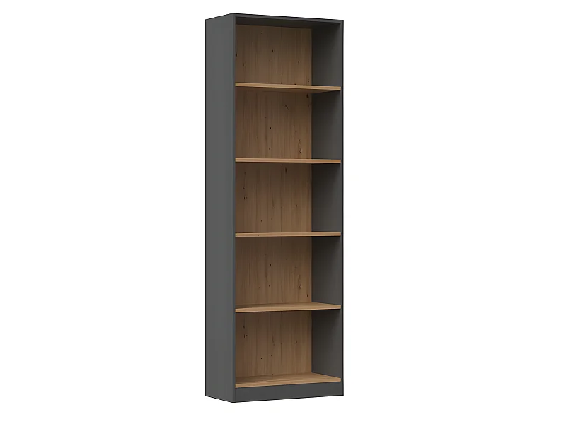 FLORENCE - Libreria a 5 ripiani - Dimensioni 182x80x30 cm - Libreria contenitore