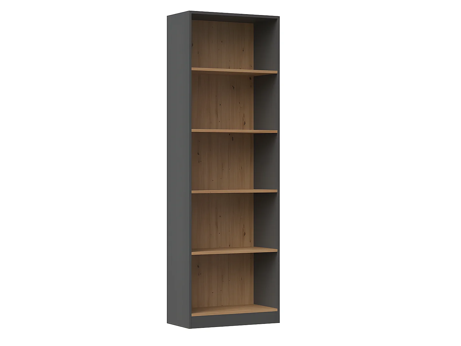 FLORENCE - Libreria a 5 ripiani - Dimensioni 182x60x30 cm - Libreria contenitore
