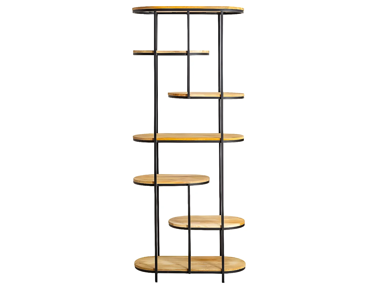 Etagère en bois de manguier et métal Owen