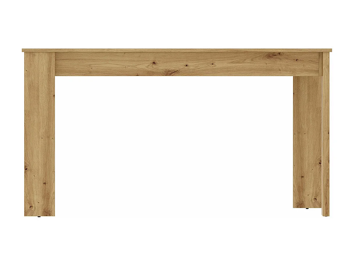 Table à manger SAMI - 4 personnes - Mélaminé chêne Artisan - 139 x 81 x 77 cm