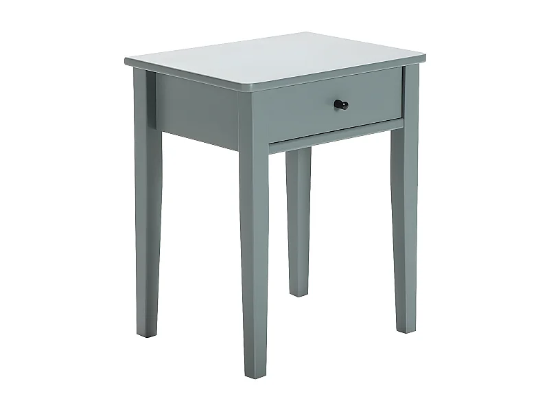 COLINA - Chevet 1 Tiroir MDF et Pin Coloris Vert Pétrole