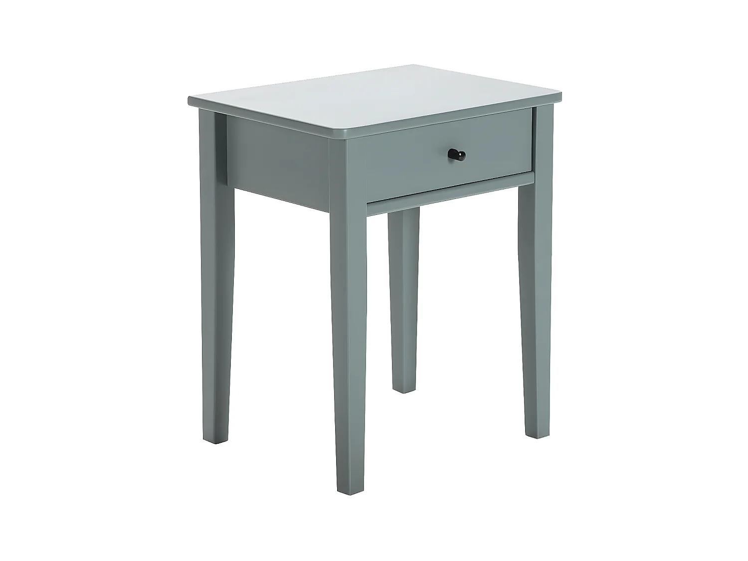 COLINA - Chevet 1 Tiroir MDF et Pin Coloris Vert Pétrole