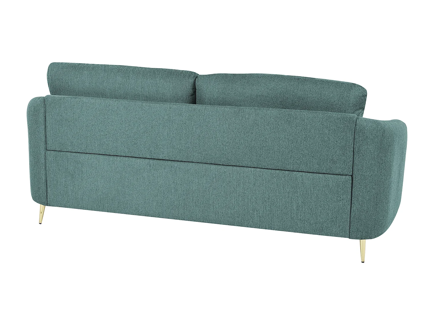 3-Sitzer Sofa grün mit Armlehnen goldenen Füßen Glamourös Modern Trosa