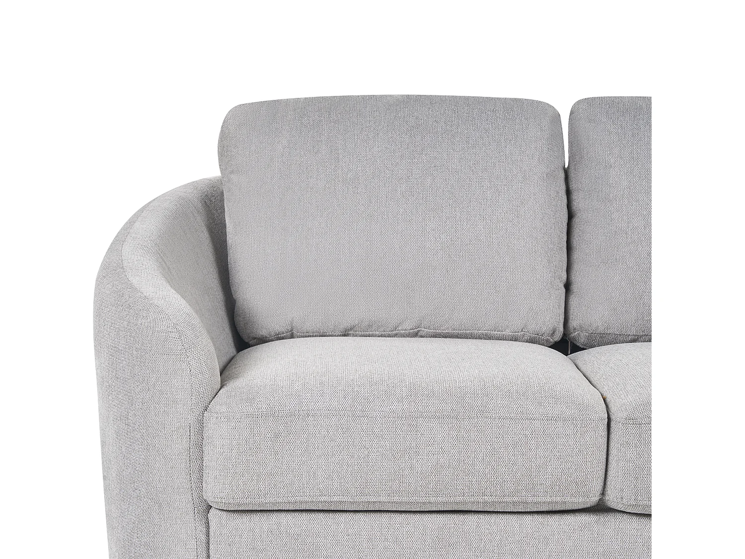 Canapé 2 places TROSA Tissu Gris clair