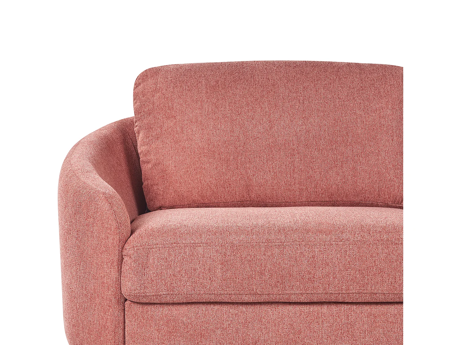 Sofá TROSA Tecido Rosa 3 lugares